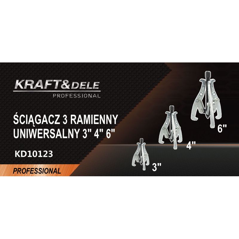 Ściągacz 3-ramienny uniwersalny kpl. KD10123