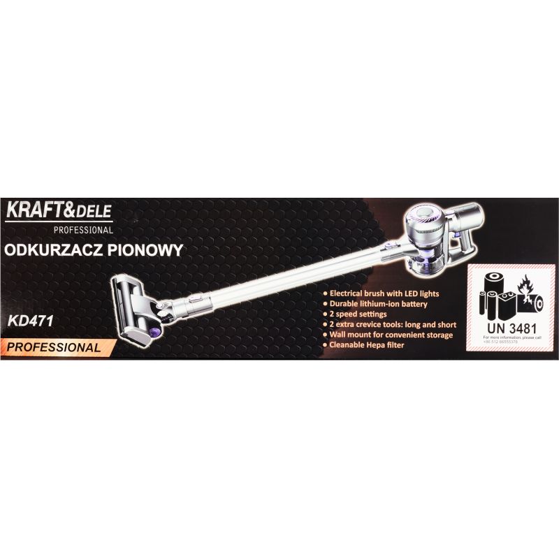Bezprzewodowy odkurzacz pionowy 0,8L KD471