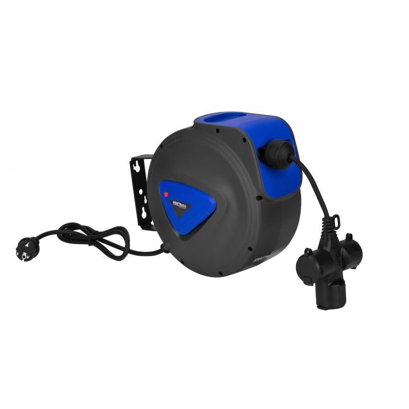 Przedłużacz ze zwijaczem 3x1,5mm 10m KD4045