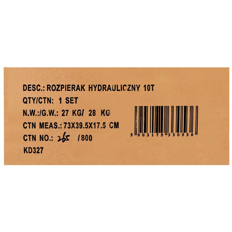 Rozpierak hydrauliczny 10T KD327