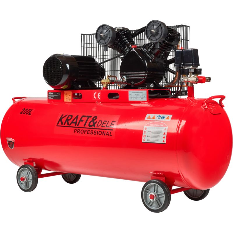 Kompresor Olejowy 200L 2 Tłoki 400V KD407