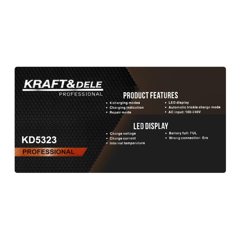 Prostownik automatyczny 12V / 24V 20A KD5323