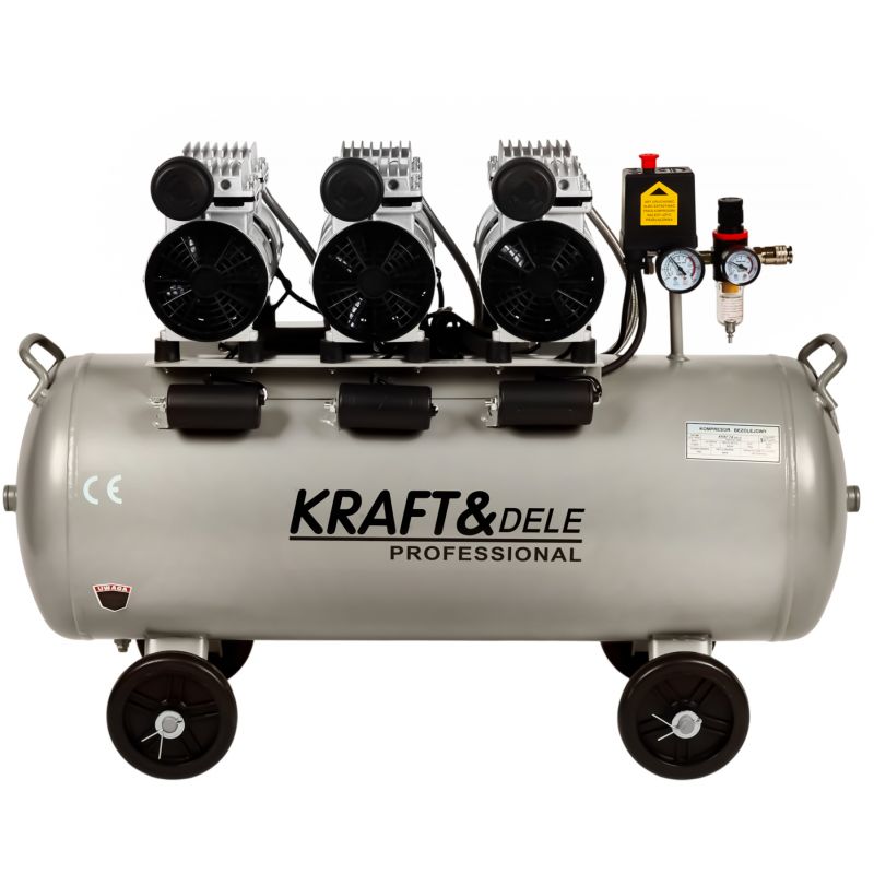 Kompresor bezolejowy 100L 3 x 1500W KD1397