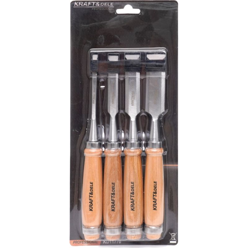 Sada tesárskych dliek 4 kusy, 6, 12, 18, 24 mm, KD11770