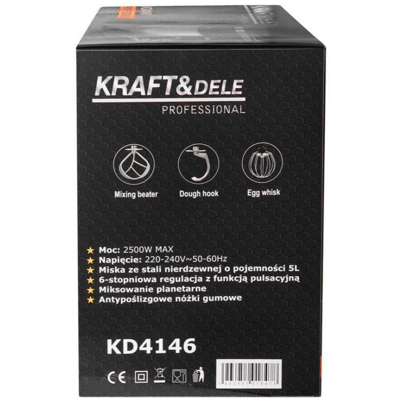 Planetárny miešač max. 2500W / 5L KD4146