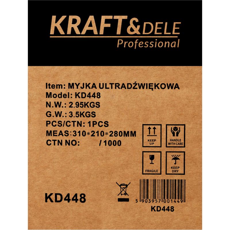 Myjka ultradźwiękowa 3,2L KD448