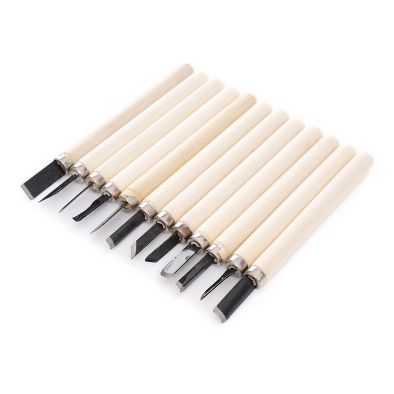 Sada 12 rezbárskych dlát. KD11774