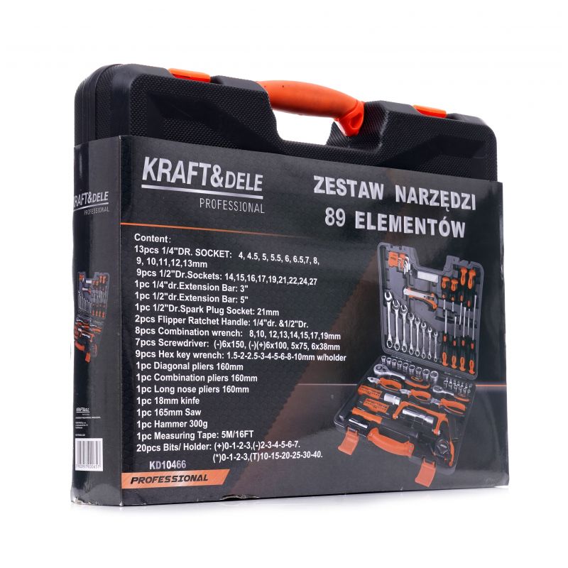 Zestaw narzędzi 89el. KD10466