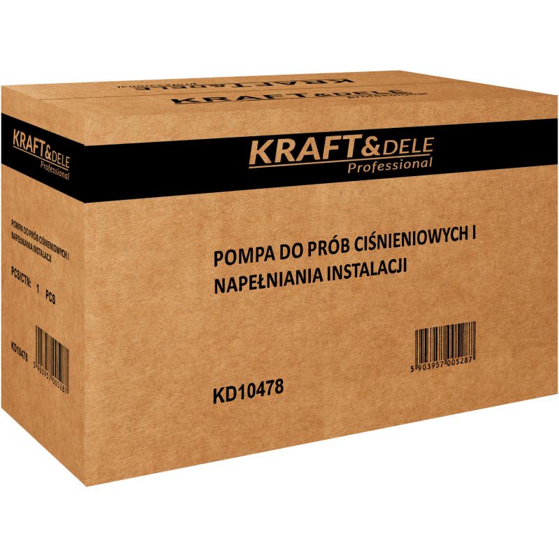 Pompa kontrolna do prób ciśnieniowych 0-50kg / 45ml / 12L KD10478