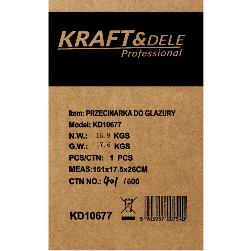 Przecinarka do glazury 48" / 1200mm KD10677