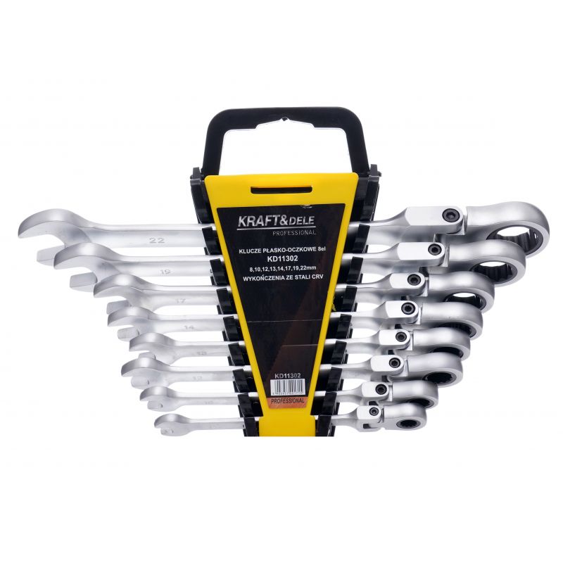 Klucze płasko-oczkowe 8-19mm 12el. KD11304