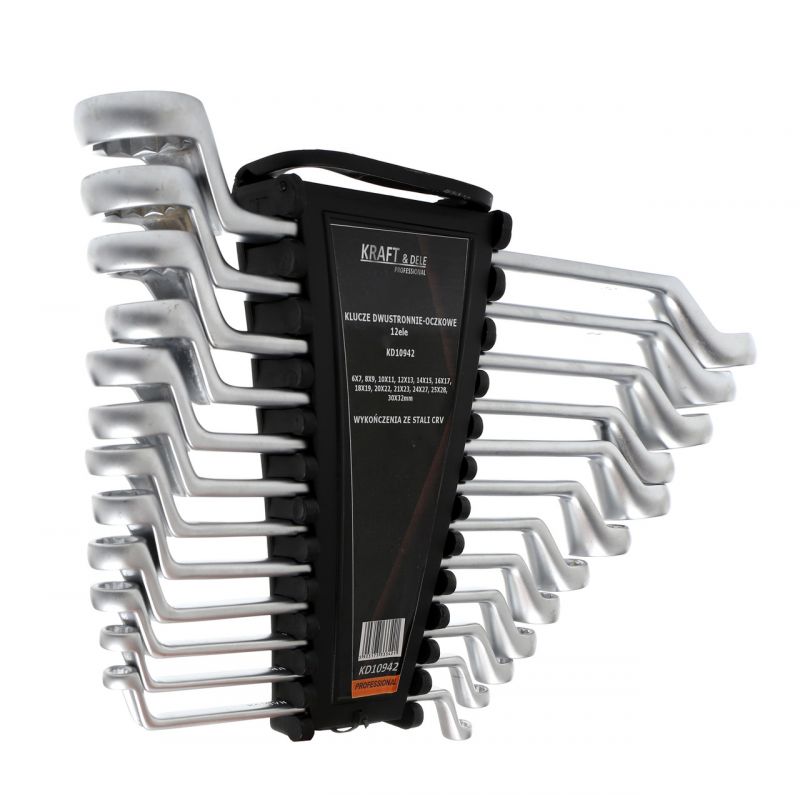 Klucze dwustronnie-oczkowe 12el. KD10942