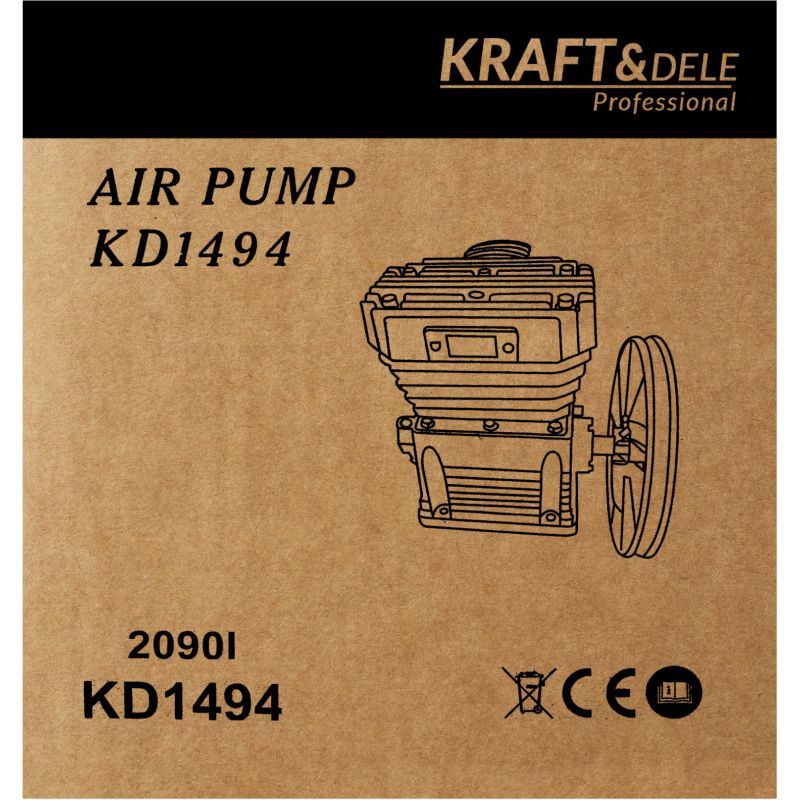 Sprężarka powietrza 5,5kW 2 tłoki 820l/min KD1494