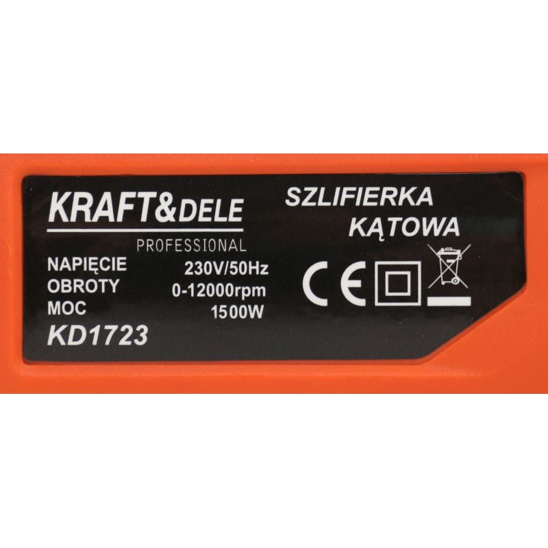 Szlifierka kątowa 1300W KD1723