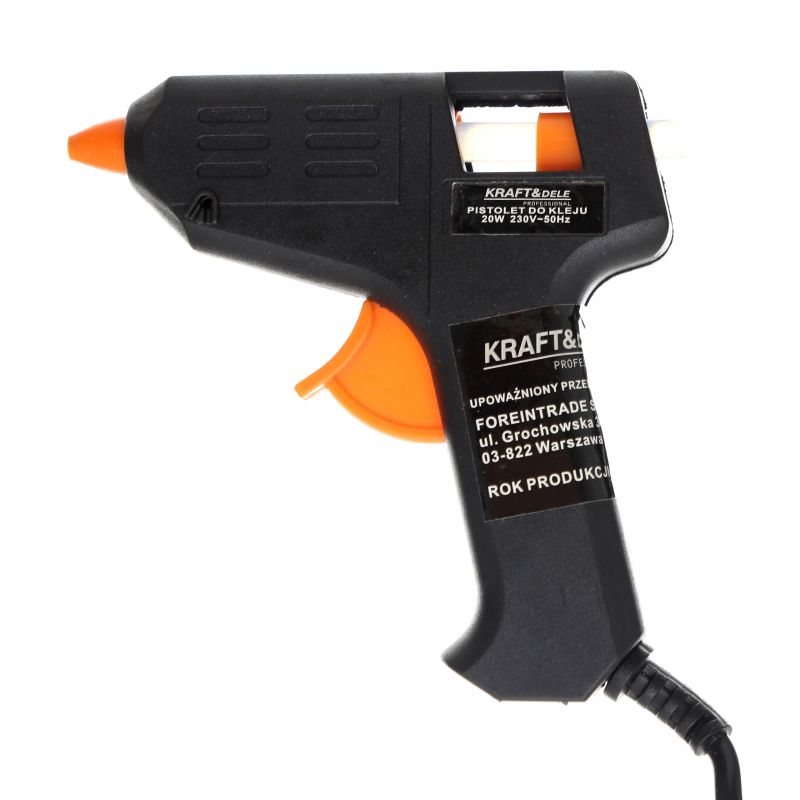 Pistolet do kleju na gorąco 20W + 7 wkładów KD10351