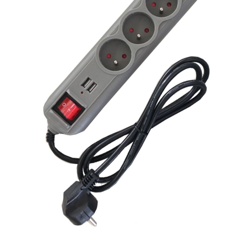 Przedłużacz z gniazdami USB 3m KD4034