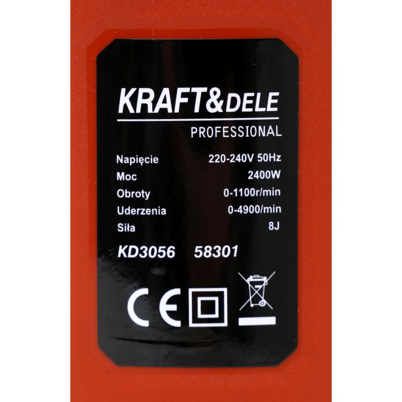 Młot udarowy sds- plus 2400W 8J KD3056