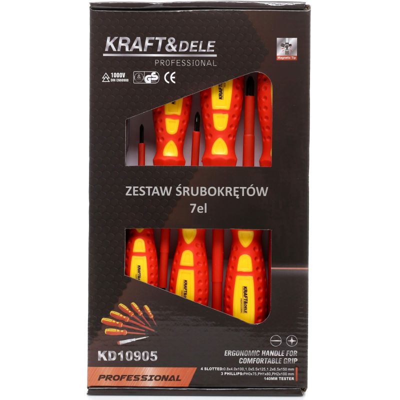 Zestaw śrubokrętów 7el. KD10905