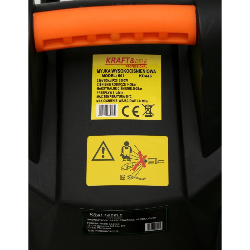 Myjka ciśnieniowa 2000W 200Bar KD447