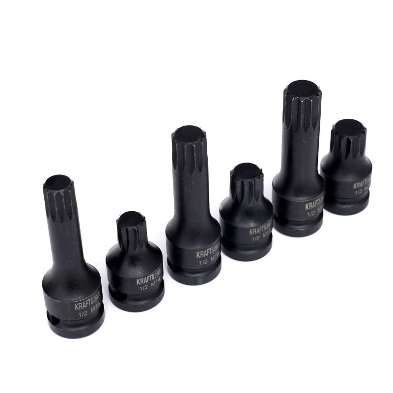 Nasadki udarowe 1/2" M14 M16 M18 6 szt. KD11761