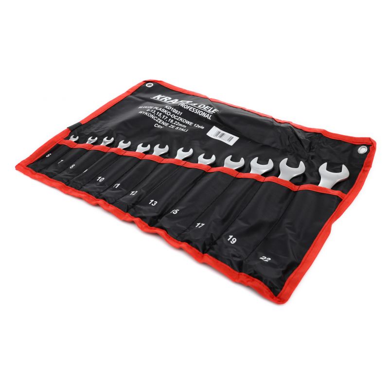 Klucze płasko-oczkowe 12el. KD10931