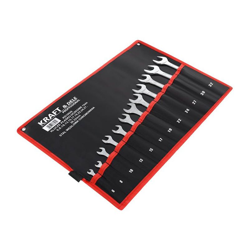 Klucze płasko-oczkowe 12el. KD10926