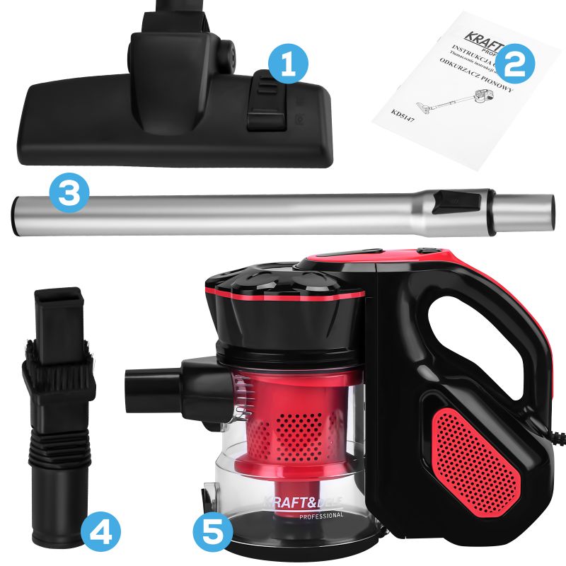 Vertikálny vysávač 600W 0,5L KD5147