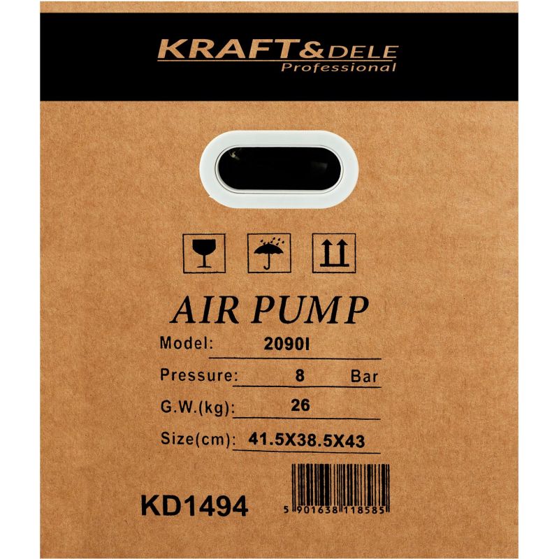 Sprężarka powietrza 5,5kW 2 tłoki 820l/min KD1494