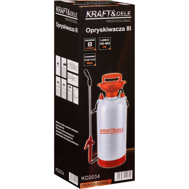 Opryskiwacz ciśnieniowy 8L KD2034