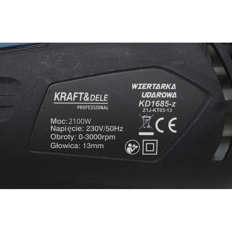 Elektryczna wiertarka udarowa 1700W KD1685