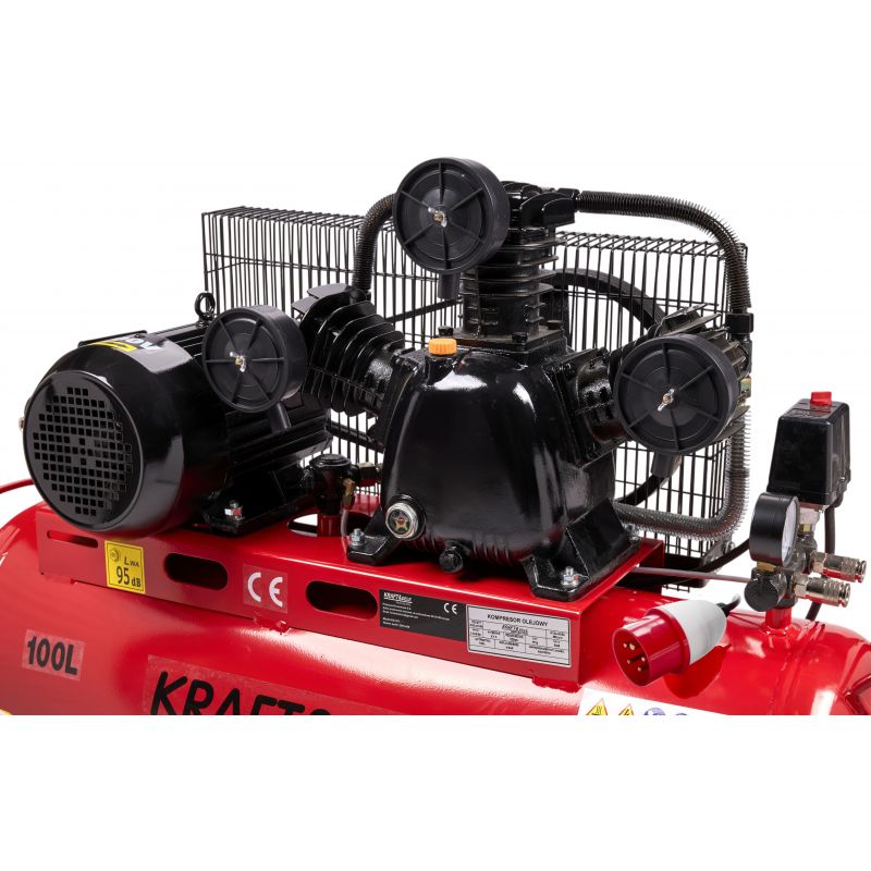 Kompresor olejowy 100L 3 Tłoki KD1477 + Seperator