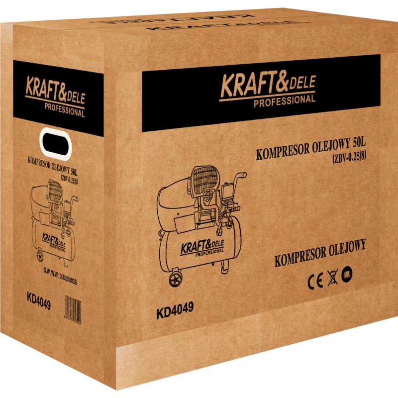 Kompresor olejowy 50L 3,5kW KD4049