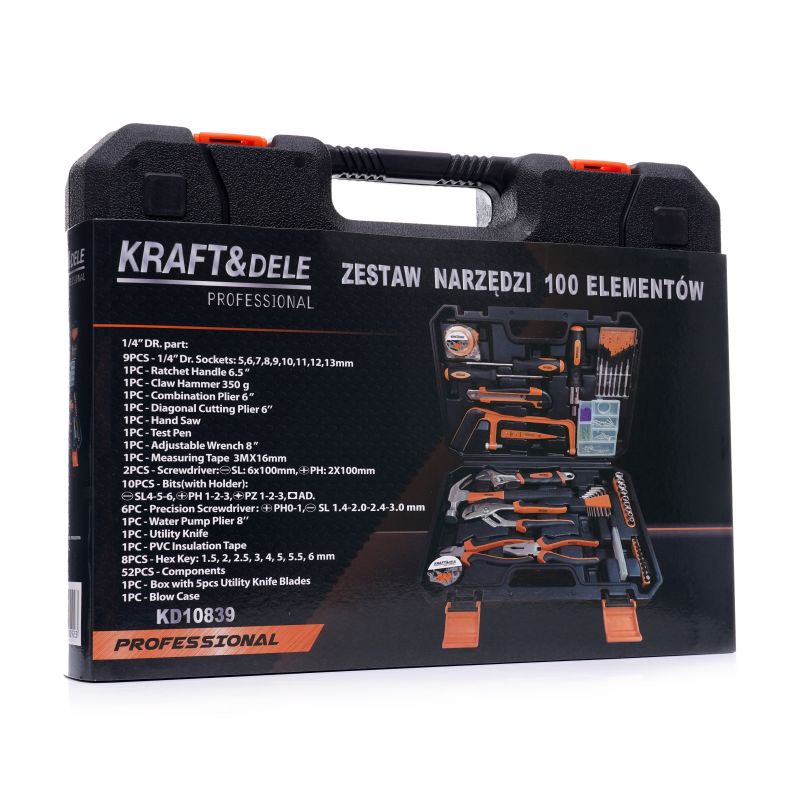 Zestaw narzędzi 100el. KD10839