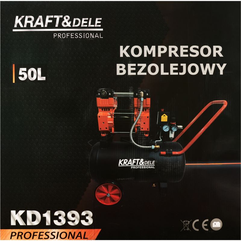 Kompresor Bezolejowy 2200W 50L KD1393