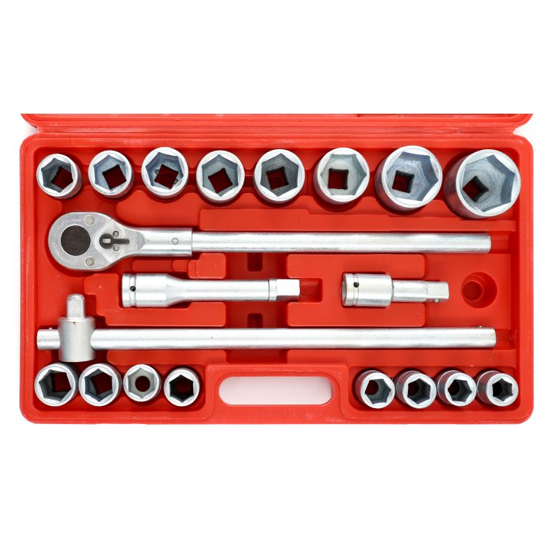 Klucze Nasadowe 3/4 Duże Nasadki KD304 SZEŚCIOKĄTNE 21EL