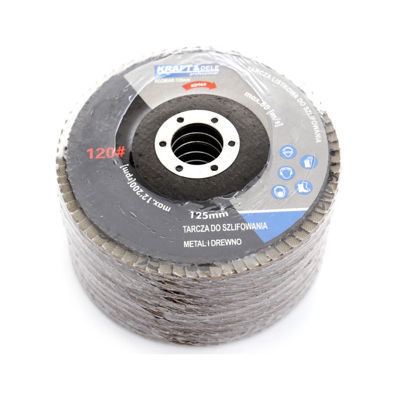 Tarcza listkowa 125mm P120 KD969