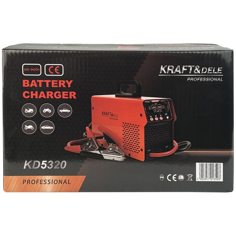 Prostownik z rozruchem 12/24V 50-800Ah 55A rozruch 500A KD5320