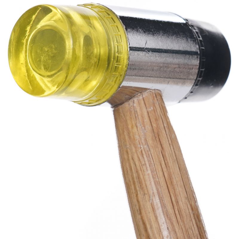 Młotek gumowo plastikowy 35mm z drewnianą rączką KD904