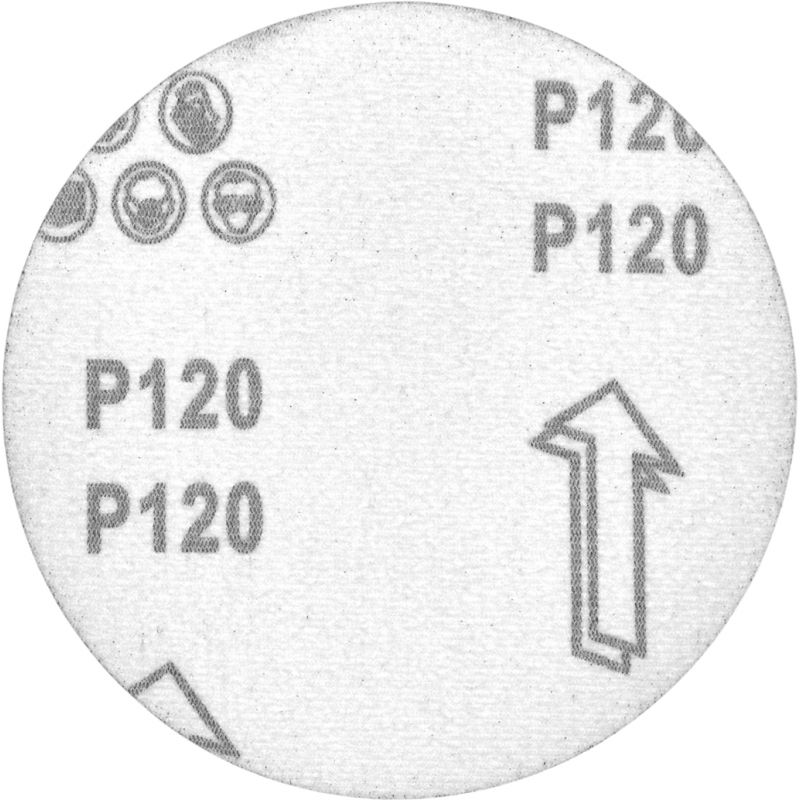 Papier ścierny 50szt. krążek 125mm P120 na rzep KD11805