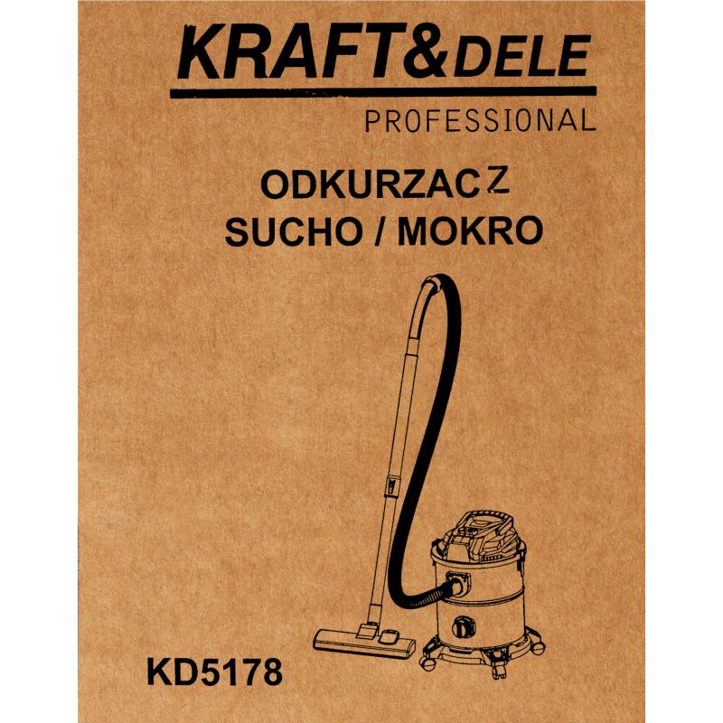 Odkurzacz sucho/mokro 20L KD5178
