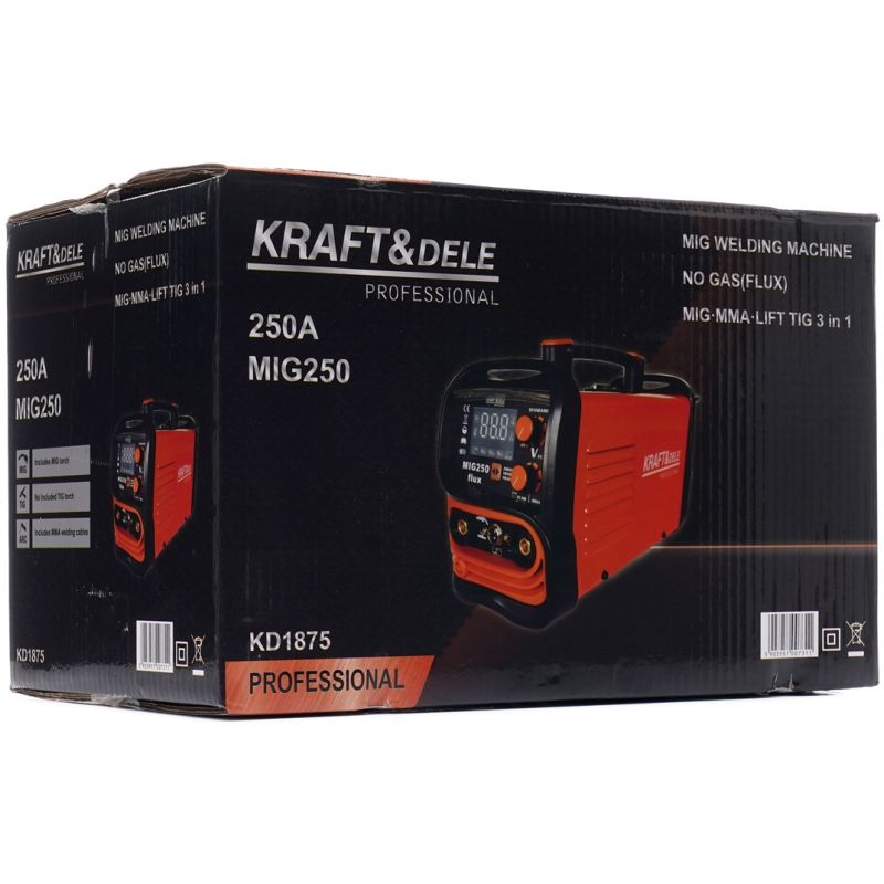 Spawarka 250A - MIG / MMA / LIFT TIG 3w1 KD1875