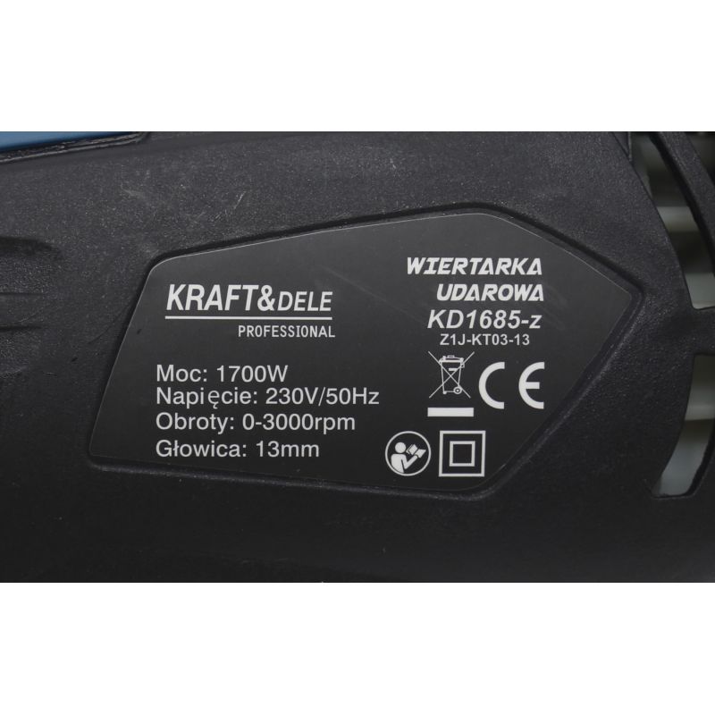 Elektryczna wiertarka udarowa 1700W KD1685
