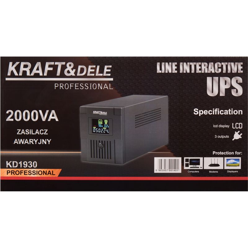 Zasilacz awaryjny UPS 2000VA LCD KD1930