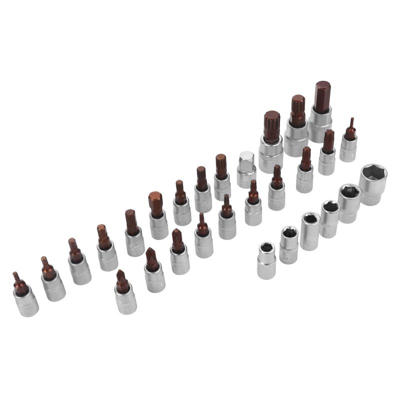 Klucz dynamometryczny 1/4" 5–25Nm zestaw 32el. KD11394