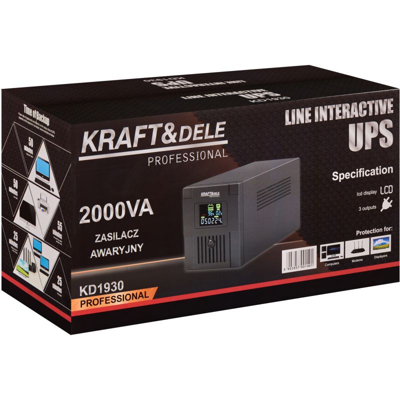 Zasilacz awaryjny UPS 2000VA LCD KD1930