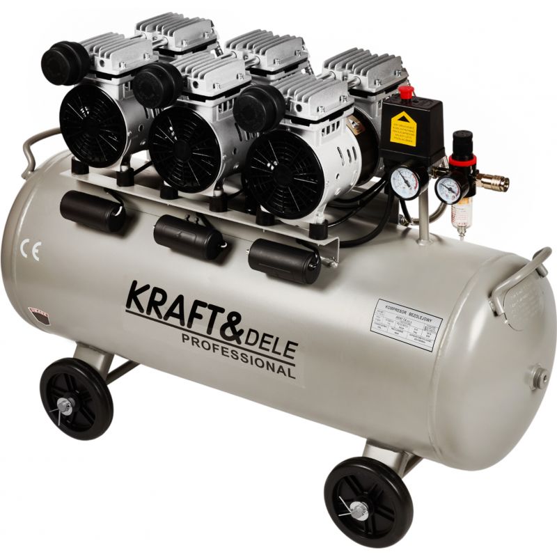 Kompresor bezolejowy 100L 3 x 1500W KD1397