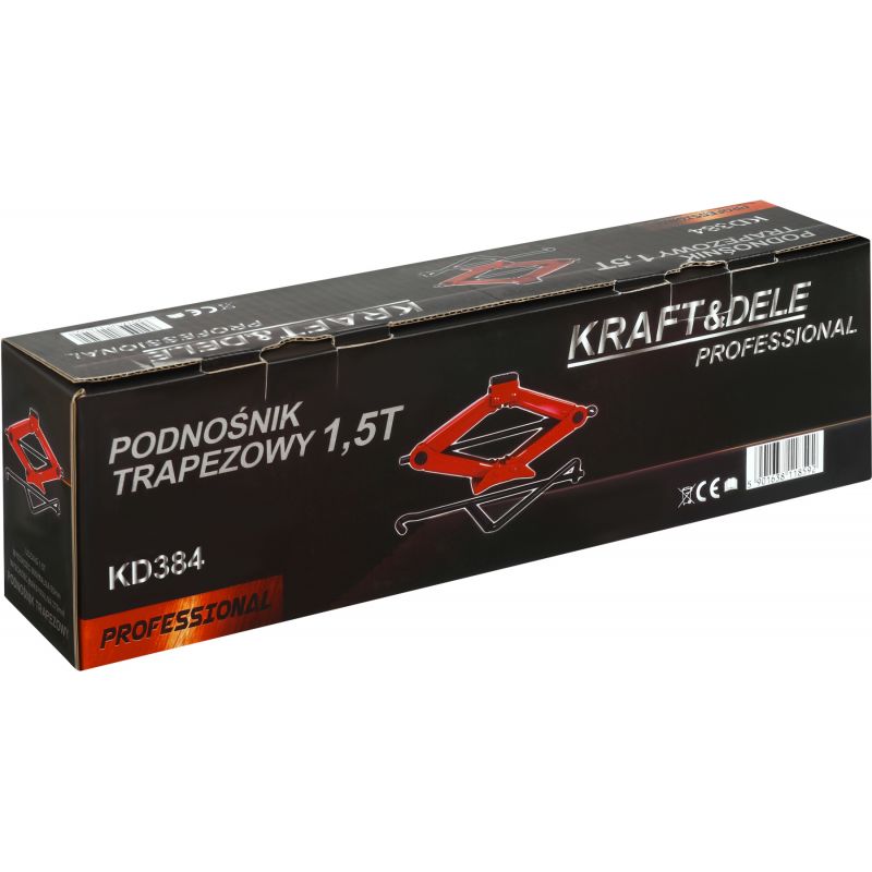 Podnośnik samochodwy trapezowy 1,5T KD384