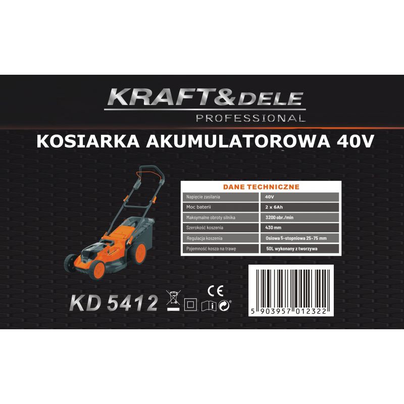 Akumulátorová kosačka KD5412