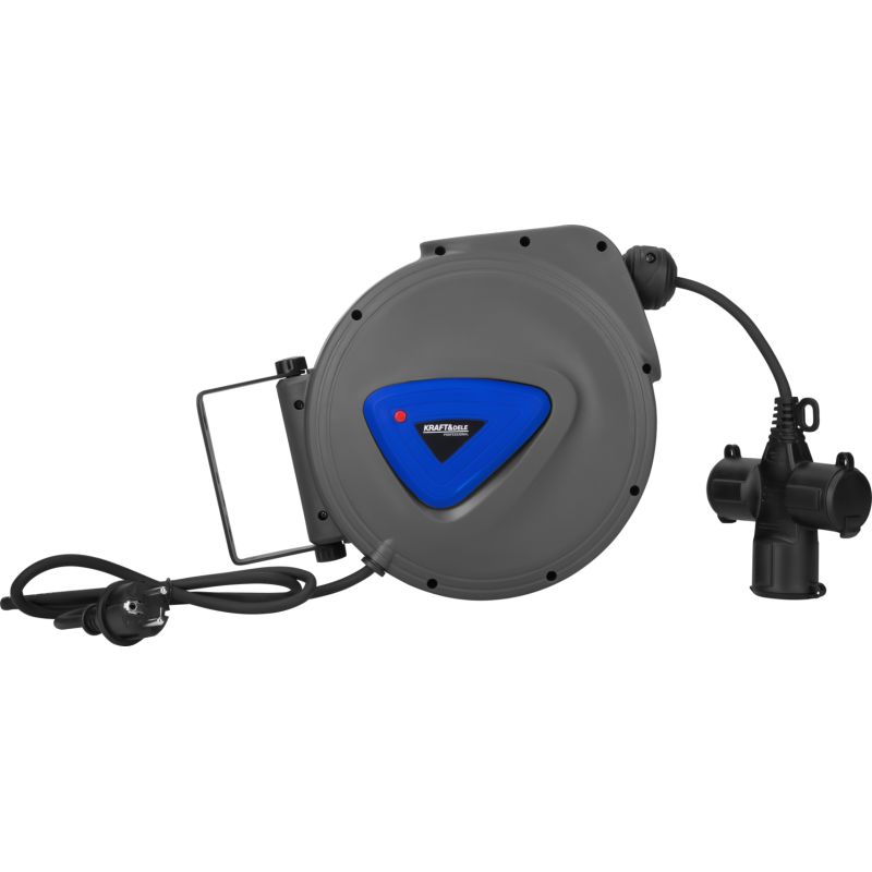 Przedłużacz ze zwijaczem 3x1,5mm 20m KD4047