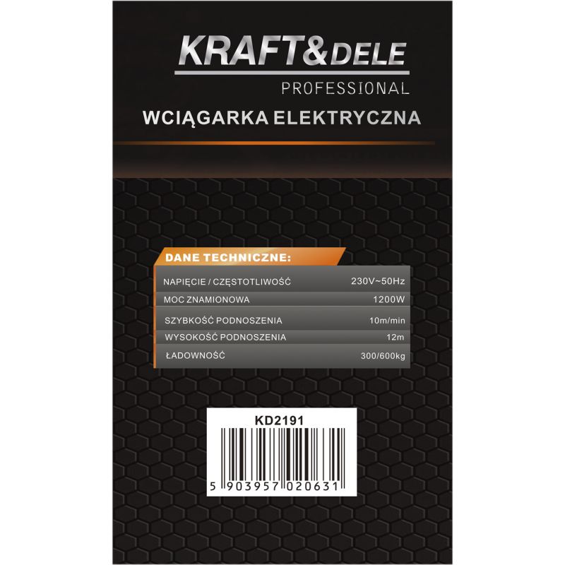 Wyciągarka elektryczna 230V 1200W KD2191